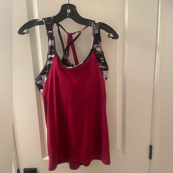 Hyba Built-in Bra Strappy Workout Tank - Picture 3 of 6